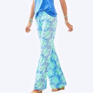 Lilly Pulitzer Bal Harbour‎ Palazzo Pants Tropical Blue XL